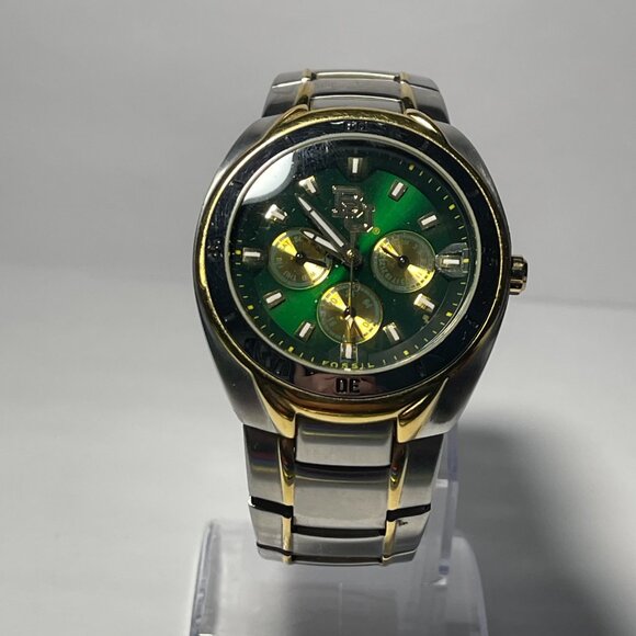 Baylor Bears NCAA Stainless-Steel Chronograph Watch by Fossil NEW (RARE) - Picture 2 of 8